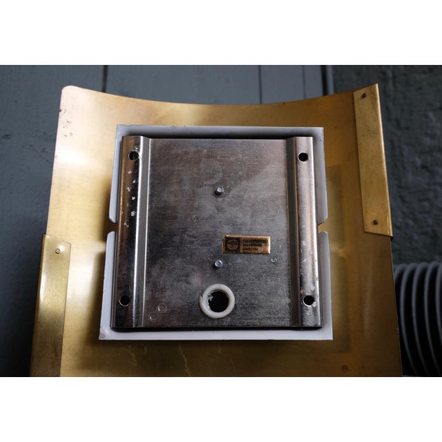 Swedish Brass Band Wall Lamp by Peter Celsing for Falkenbergs Belysning, 1960s For Sale - Image 12 of 14