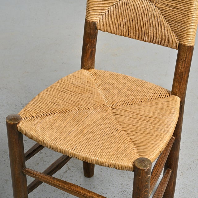 Set of Bauche Chair and Ottoman by Charlotte Perriand for Maison Sentou, 1950s For Sale - Image 9 of 18