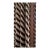 Schumacher “Zeppelin” Drapery Panels in Brown With Samuel & Sons Trim For Sale