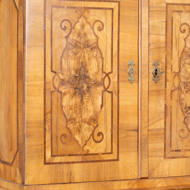 Brown 18th Century German Baroque Inlaid Marquetry Secretary Bureau For Sale - Image 8 of 16