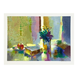 Michael Gorban, Red Apple, Hand Signed Serigraph on Paper, 22 X 30 In., Edition of 275 For Sale