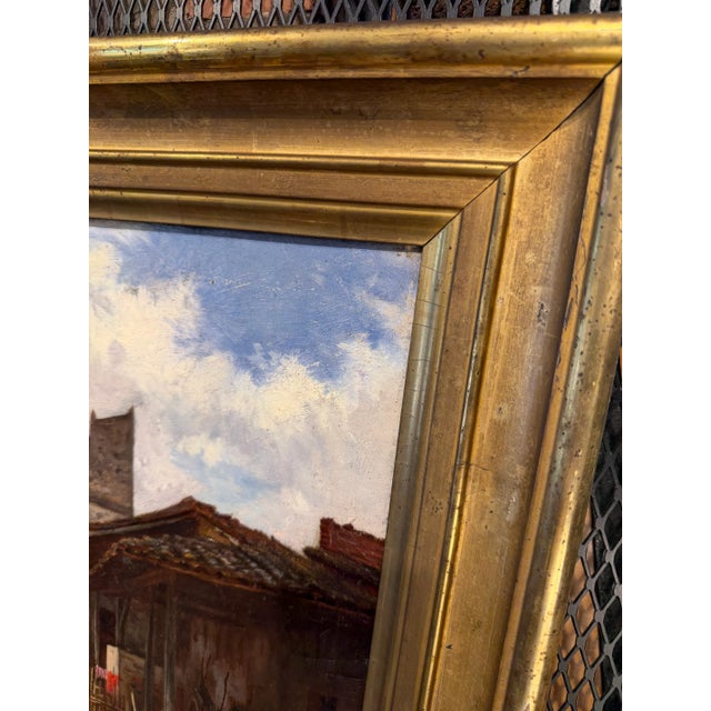 French Vintage French Painting For Sale - Image 3 of 7