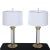 A Pair of 1950s Lucite and Brass Column Table Lamps For Sale - Image 11 of 11