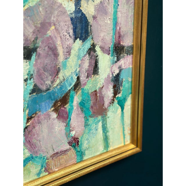 Mid-Century Modern After Gunnar Alvarna, Composition, 1960s, Oil on Canvas For Sale - Image 3 of 18
