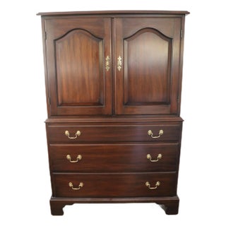 Vintage Henkel Harris Mahogany Armoire For Sale