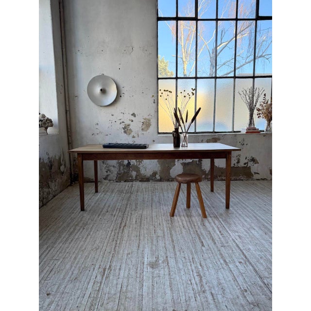 1950s Oak Farmhouse Table, 1950s For Sale - Image 5 of 18