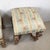 Wood Pair of Vintage Louis XVI–Style Upholstered Footstools With Gilt Carved Bases For Sale - Image 7 of 12