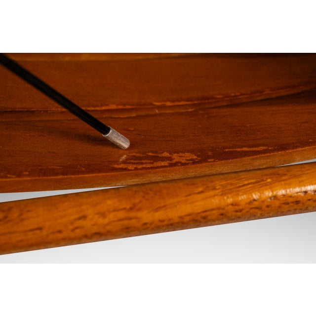 Mid-Century Modern Patinaed Armchair in Solid Oak in the Manner of Arthur Umanoff, Usa, C. 1960s For Sale - Image 14 of 18