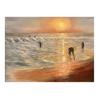 Light and Tide We Shared. Unique Contemporary, 21st Century, Temitayo Oketola (2026) Oil on Canvas For Sale