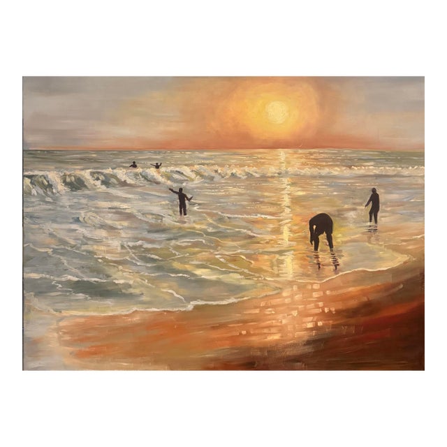 Light and Tide We Shared. Unique Contemporary, 21st Century, Temitayo Oketola (2026) Oil on Canvas For Sale