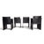 Solaria Leather Dining Chairs by Tito Agnoli for Arrben, 1970, Set of 4 For Sale - Image 14 of 18