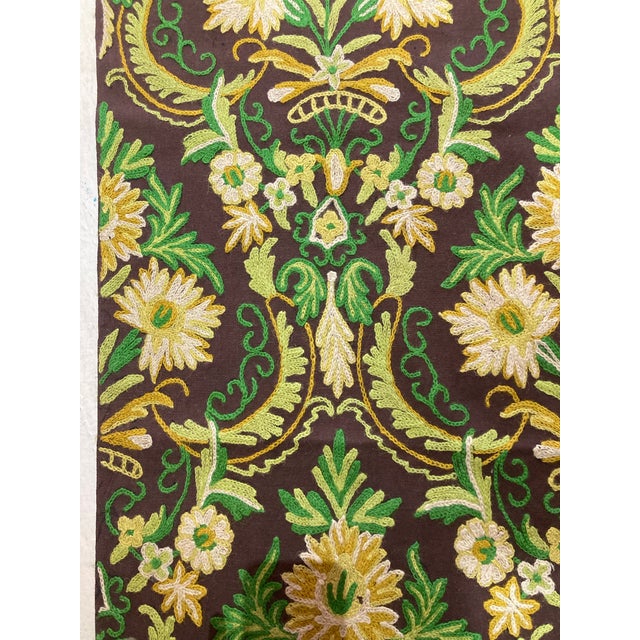 Vintage Embroidery Fabric Fragment For Sale - Image 4 of 5