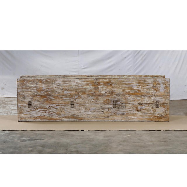 2020s “Bed Bench”/Blanket Chest Made From Reclaimed Indian Architectural Elements For Sale - Image 5 of 8