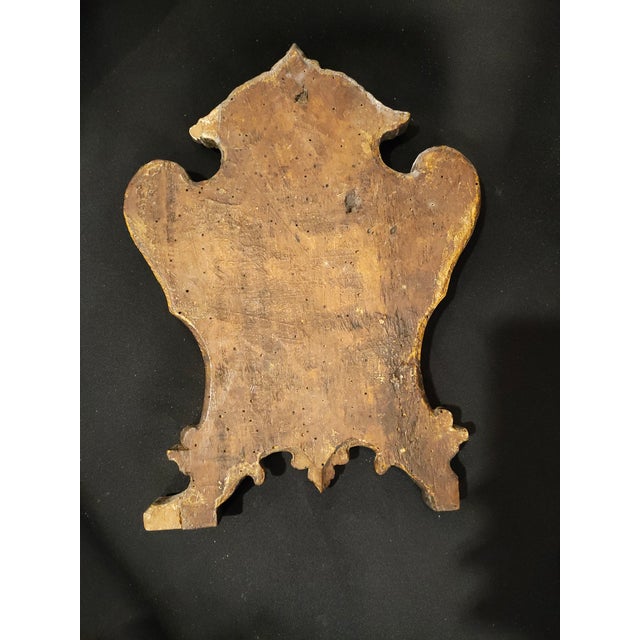 Pair of 18th Century Italian Baroque Giltwood Altar Prayer Tablets / Mass Cartouches For Sale - Image 4 of 13