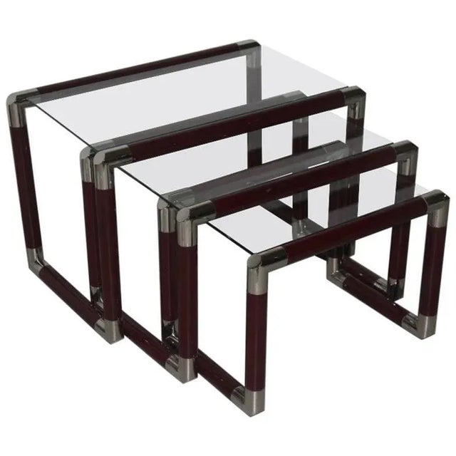 Italian Nesting Tables, 1960s, Set of 3 For Sale - Image 10 of 10