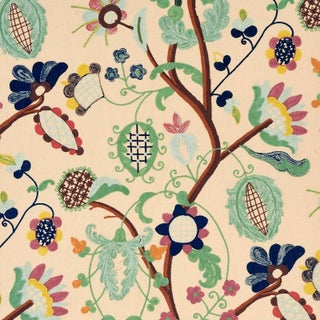 Sample - Schumacher Mandevilla Embroidery Fabric, Document For Sale