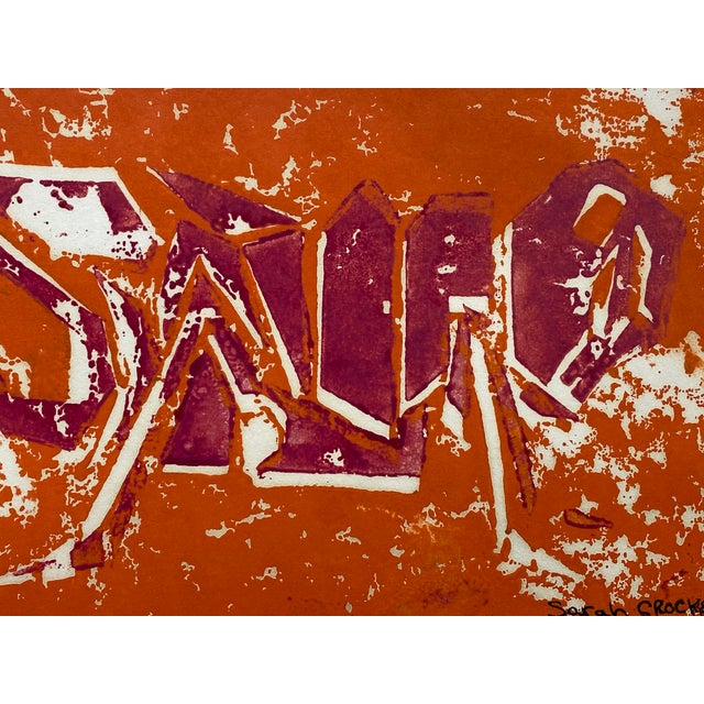 1960s Grasshopper Lithograph by Sarah Crocker For Sale - Image 4 of 10