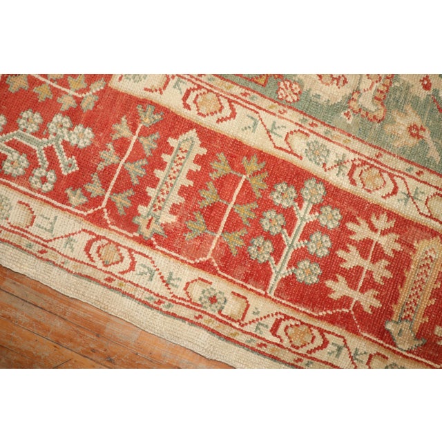 Zabihi Collection Ivory Antique Turkish Oushak Rug - 10'3" x 13' For Sale - Image 10 of 12