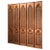 1950s French Five-Paneled Gilt Folding Screen For Sale