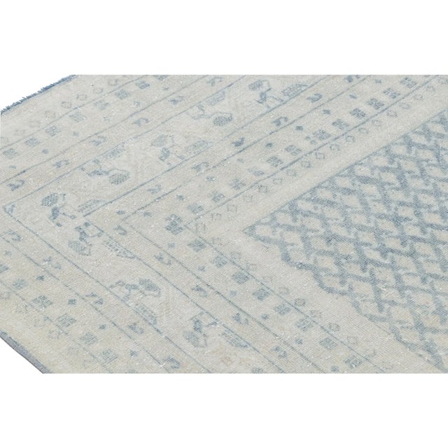 Traditional Vintage Turkish Rug in Blue With Geometric Paisley Patterns, From Rug & Kilim For Sale - Image 3 of 7