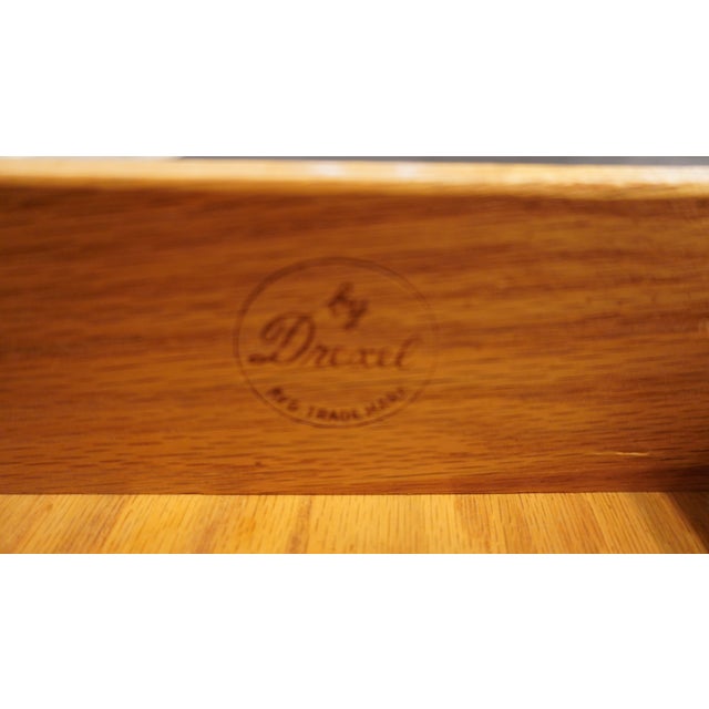 Brown Drexel Furniture Solid Maple Litchfield Colonial Early American Style 20" Open Cabinet Nightstand 608-611-6 For Sale - Image 8 of 13