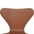 Model 3117 Office Chair in Cognac Leather by Arne Jacobsen, 1984 For Sale - Image 3 of 13