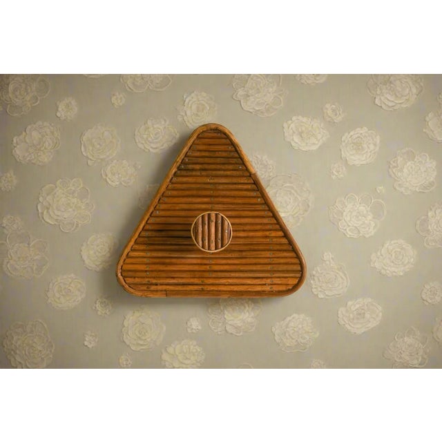 Modern 1970s Modern Rattan Wall Coat Hook For Sale - Image 3 of 9