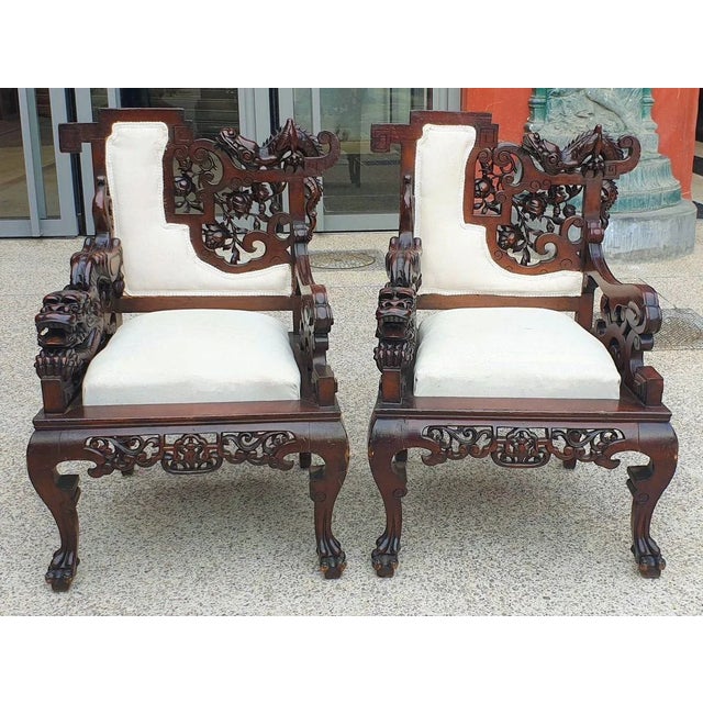 19th Century French Living Room Set by Perret & Vibert for La Maison des Bambous, Set of 3 For Sale - Image 3 of 16