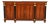 Baker Furniture French Empire Flame Mahogany Sideboard or Bar Cabinet For Sale