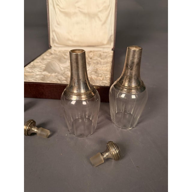 19th Century English Crystal Liquor Set in Silk-Lined Carrying Case - 14 pcs For Sale - Image 11 of 11