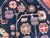 Navy Blue Antique Hand-Knotted Turkish Rug, Wool Floral Design, 1940 For Sale - Image 8 of 16