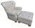 Traditional Timeless American Style and Benchmade Craftsmanship of a Writer's Club Chair and Ottoman. For Sale - Image 3 of 12