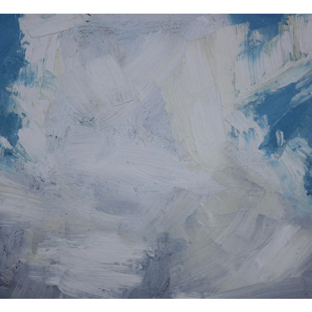 Contemporary Dramatic Sky Over Soft Green Meadow by L Haas For Sale - Image 3 of 8