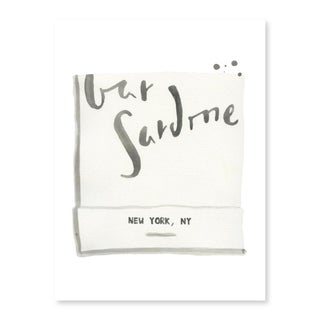 Furbish Bar Sardine Matchbook Watercolor Print, 5" x 7" For Sale