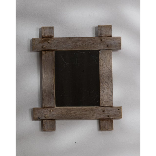 19th Century France Antique White Wood Mirror For Sale In Greensboro - Image 6 of 10