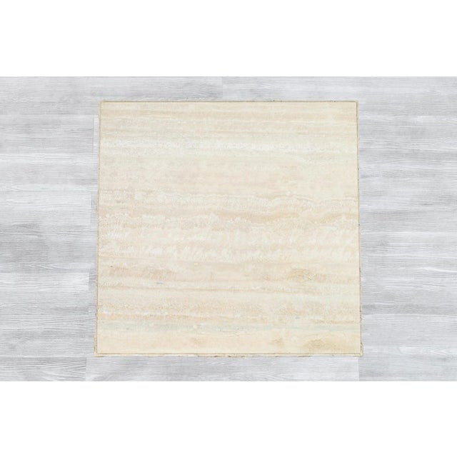Vintage Italian Live-Edge Travertine Stone Coffee Table, 1970s For Sale - Image 9 of 12