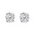 A timeless jewelry essential, these white diamonds studs will bring unparalleled sparkle to your ears. These elegant lab...