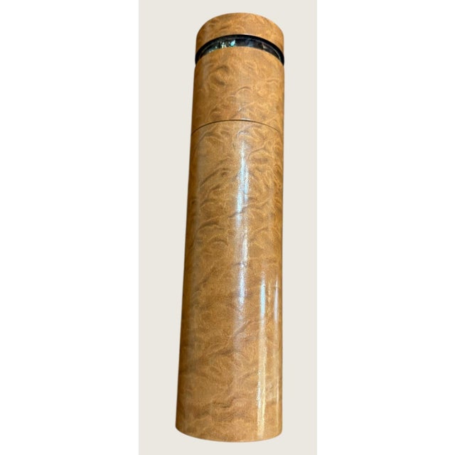 Late 20th Century Mark & Carol Reynolds Kaleidovisions Signed Inlaid Wood Kaleidoscope W/ Stand For Sale - Image 5 of 10