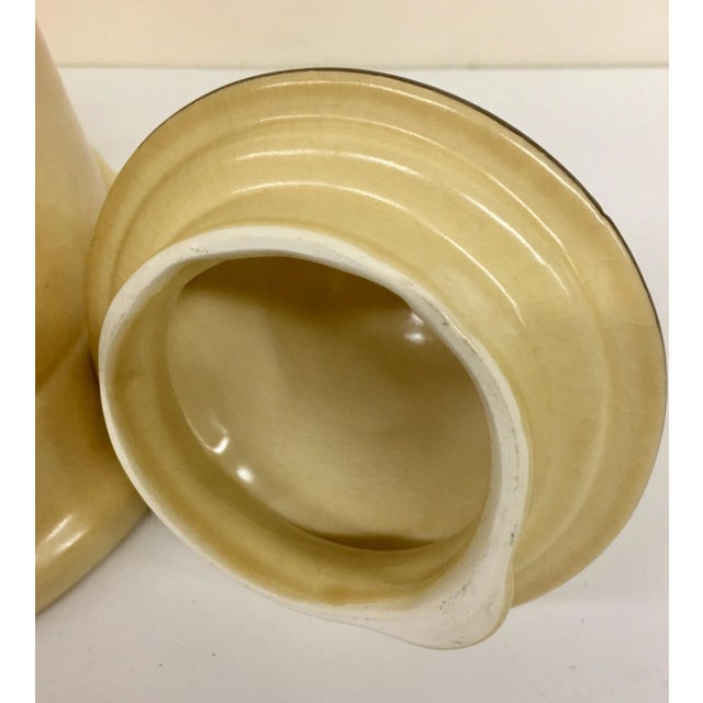 Tan Pfaltzgraff Stoneware Pitcher For Sale - Image 8 of 11