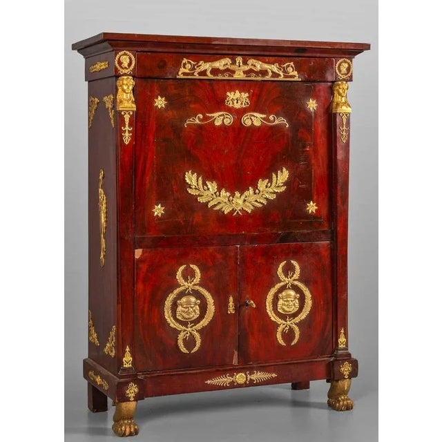 Traditional 19th Century Napoleon III Empire Secretary For Sale - Image 3 of 9