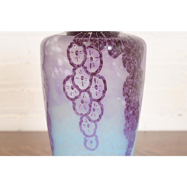 Glass Art Deco Cameo Glass Vase by Charles Schneider for Le Verre Français, 1920s For Sale - Image 7 of 13