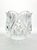 Contemporary 1980s Vintage Heavy Crystal Tulip Scalloped Rose Bowl Vase For Sale - Image 3 of 5