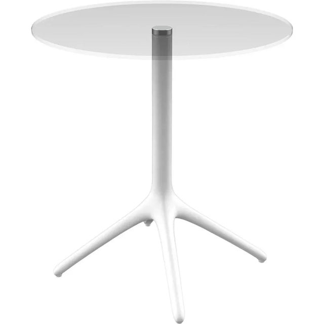 Metal Uni Burgundy Table 73 by Mowee For Sale - Image 7 of 10