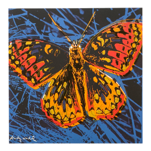 Andy Warhol Vintage 1986 Limited Edition Endangered Species Large Fine Art Lithograph Print " San Francisco Silverspot Butterfly " 1983