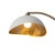Luna Bella Chairside Arc Floor Lamp - 60", Matte White/Gold-Leaf Shade, Weathered Brass, Marble Base, Floor Dimmer For Sale - Image 9 of 17