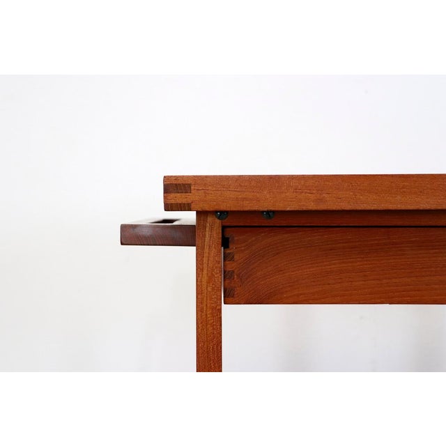 Mid-Century Modern Danish Teak Serving Trolley with Reversible Tray, 1960s For Sale - Image 3 of 13