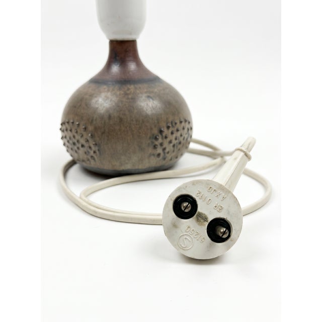 1960s 1960s Mid-Century Modern Ceramic Table Lamp, Brutalist Scandinavian, Sweden 1960s, Rolf Palm Mölle For Sale - Image 5 of 6