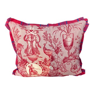 Antique Toile Pillow For Sale