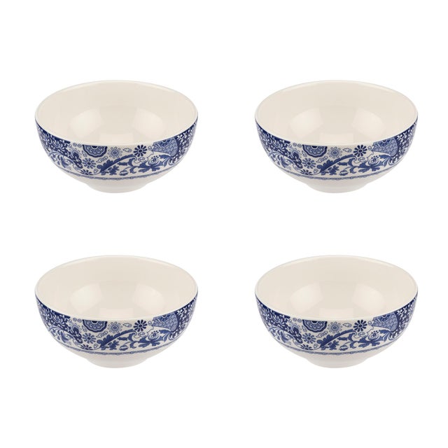 2020s Spode Blue Italian Brocato Bowl 6.5" - Set of 4 For Sale - Image 5 of 5