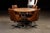 c. 1960s/1970s; Chromcraft Inc. - Senatobia, MS Five-piece drop-leaf dinette set with sculpted woodgrain laminate top and...